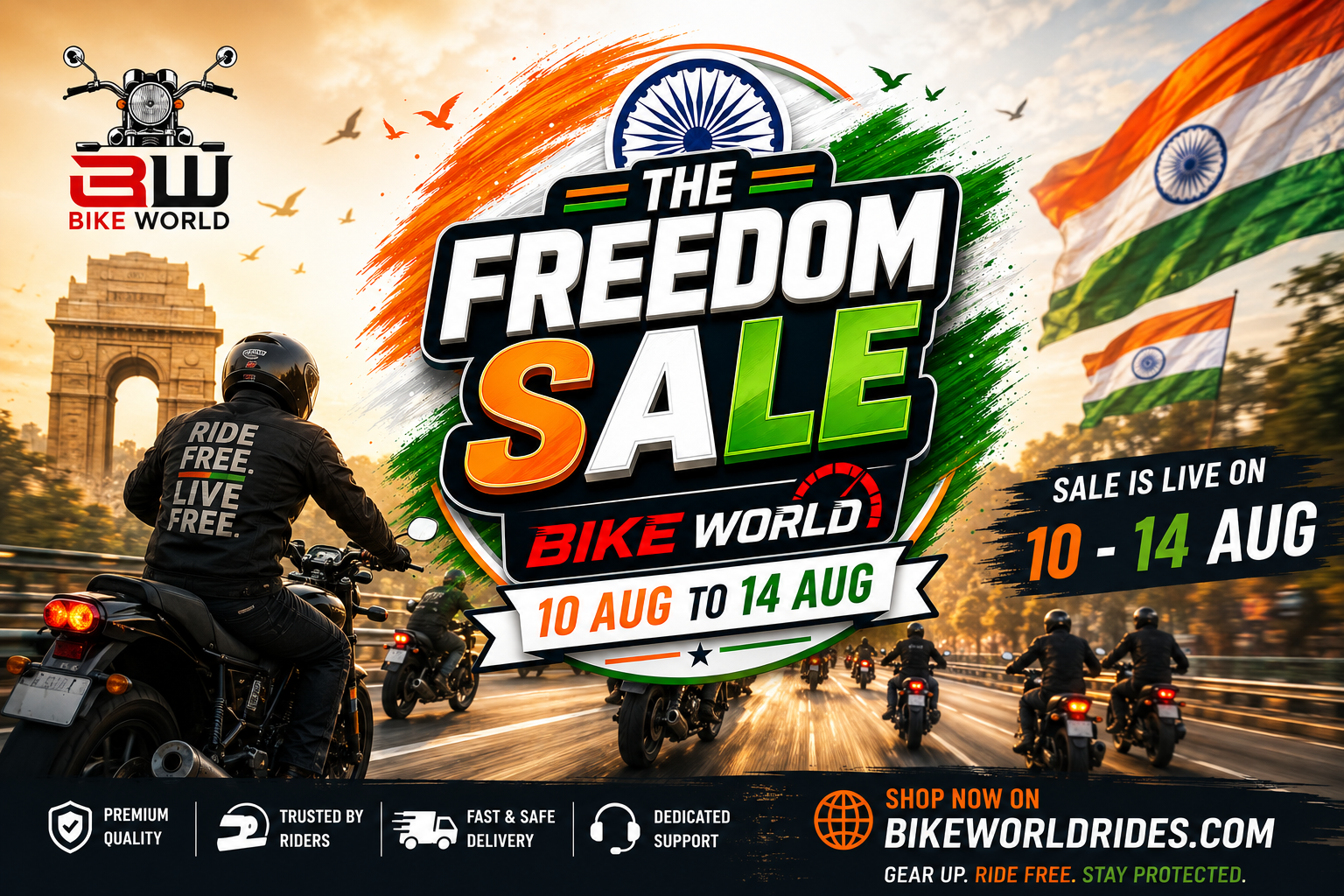 RIDE FREE. RIDE PROUD