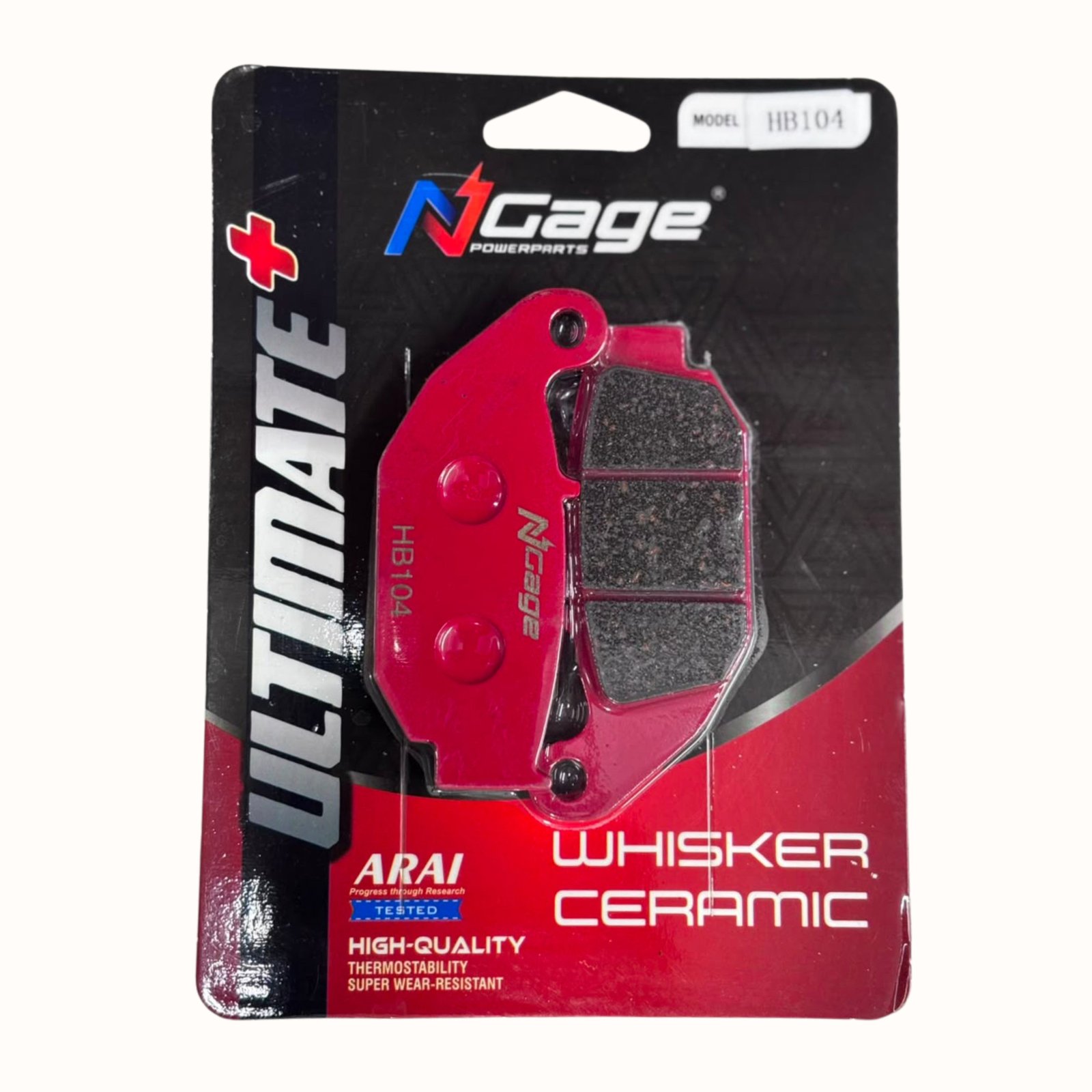 NGAGE WHISKER CEREMIC BRAKE PADS HB-104
