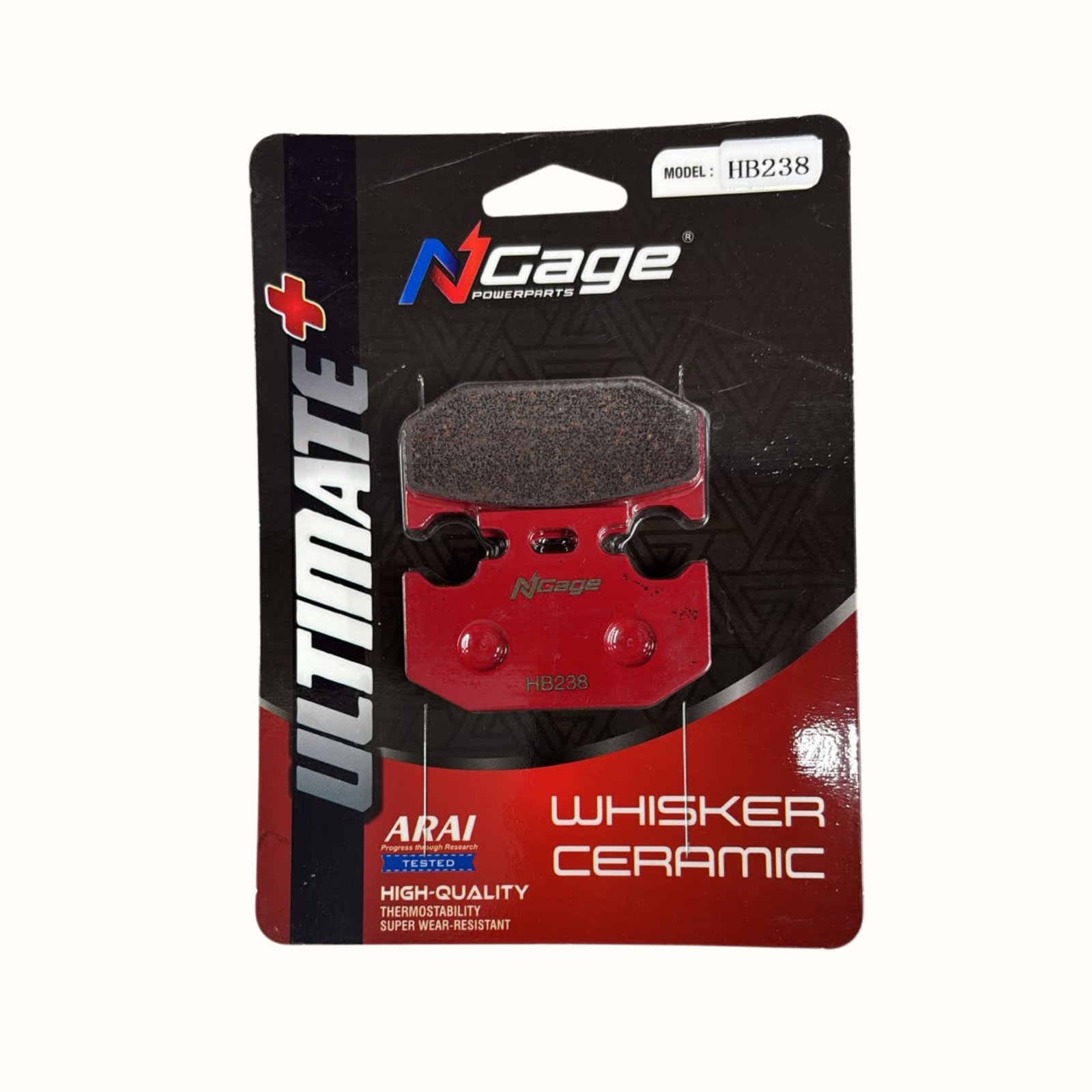 NGAGE WHISKER CEREMIC BRAKE PADS HB-238