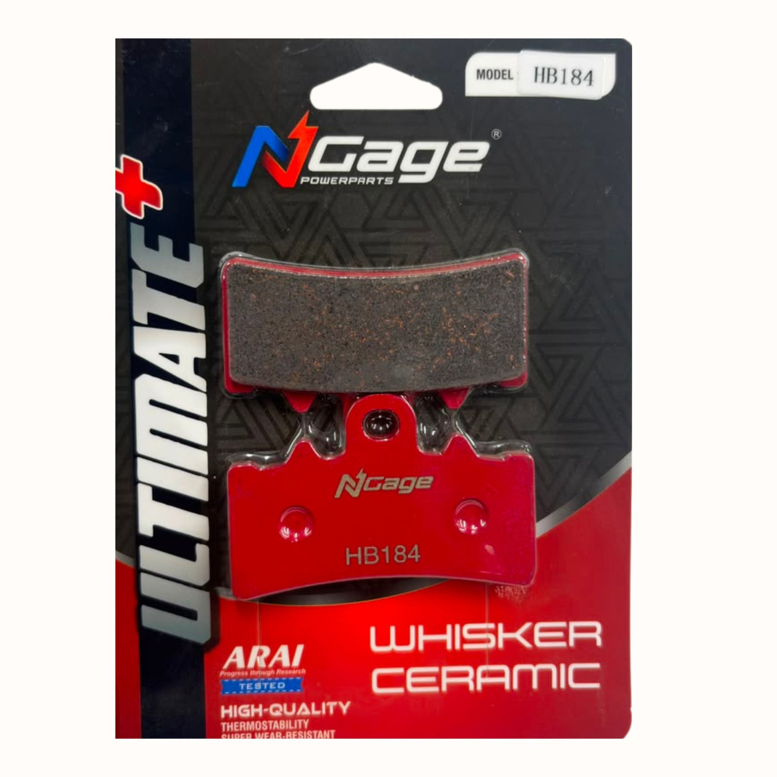 NGAGE WHISKER CEREMIC BRAKE PADS HB-184