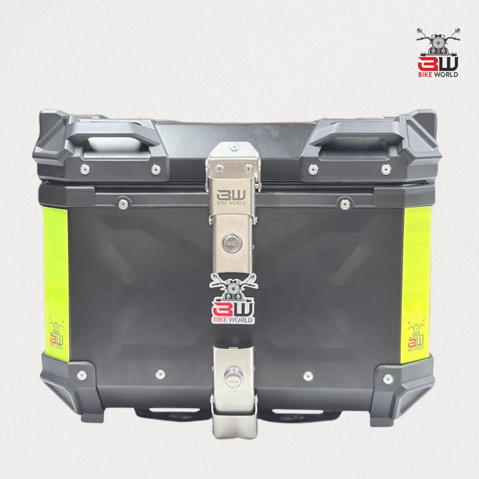 45 LTR ALUMINIUM TOP BOX ( FREE BACKREST )